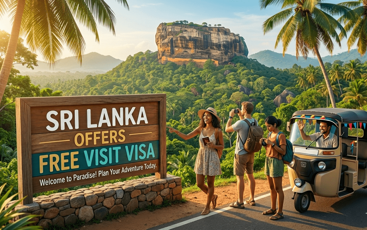 Sri Lanka Introduces Free Visit Visa for 40 Countries