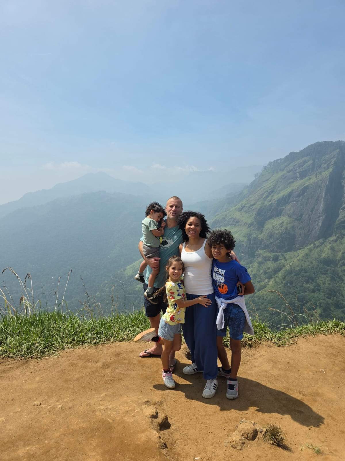 The starting point of the Little Adam's Peak hiking trail through tea plantations in Ella